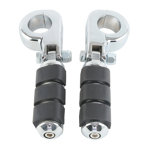 1 1/4" Engine Guard Highway Foot Pegs for Harley Touring Electra Glide
