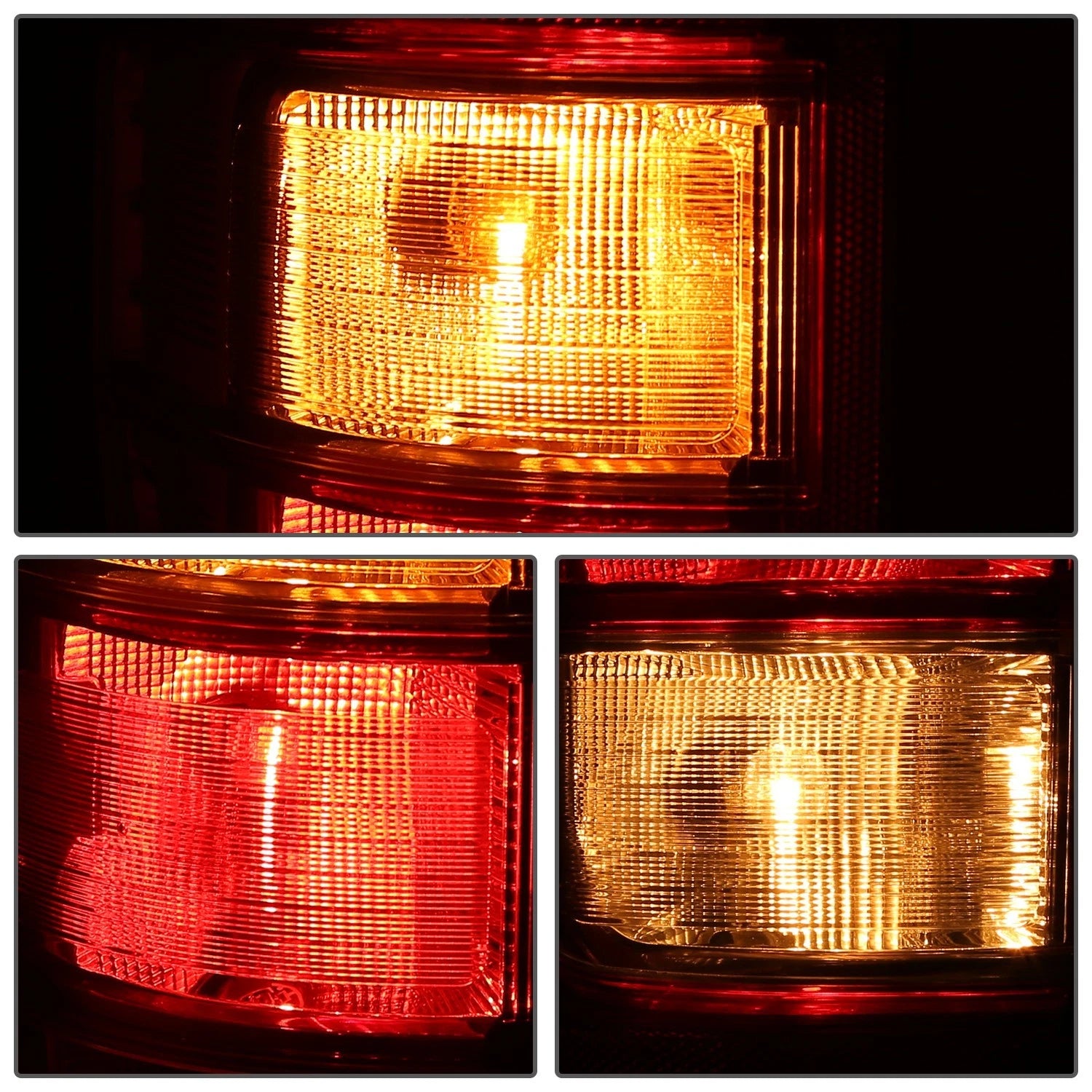 Chrome Red Driver Left Tail Light Assembly for Ford F-150 (2021–2023)
