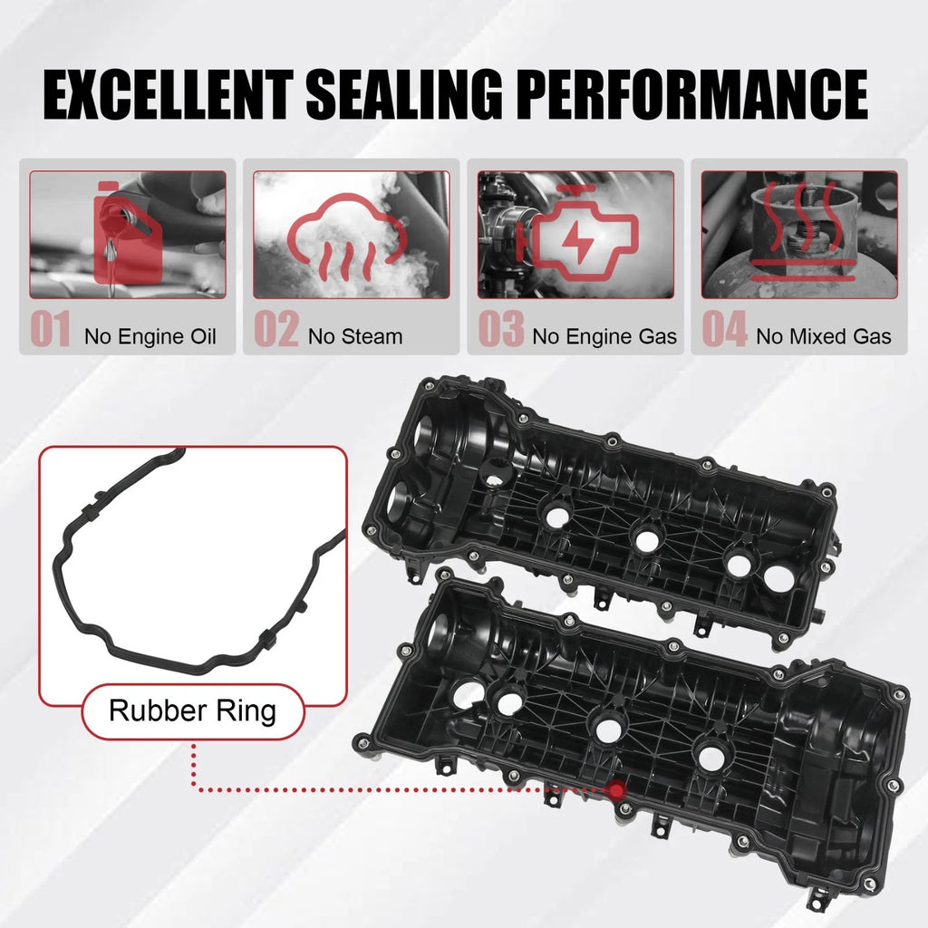 Valve Covers Set with Gasket for Dodge Chrysler 300 Jeep Ram 1500 (2011–2021)
