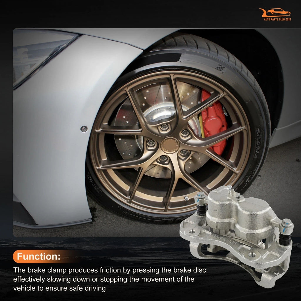 Front Pair Brake Calipers w/ Bracket for Hyundai Santa Fe (2001–2006)