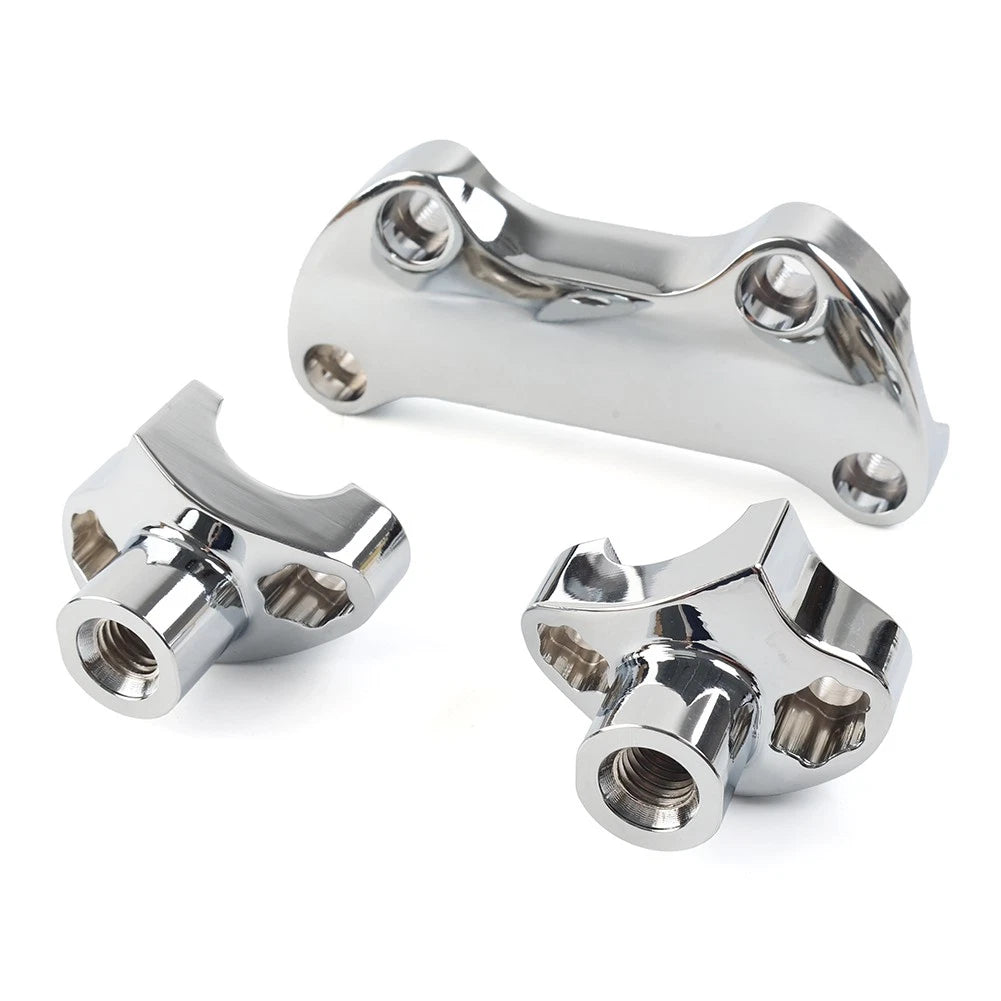 1.7" Handlebar Risers Top Clamp for Harley Dyna, Street Bob, Softail, Sportster