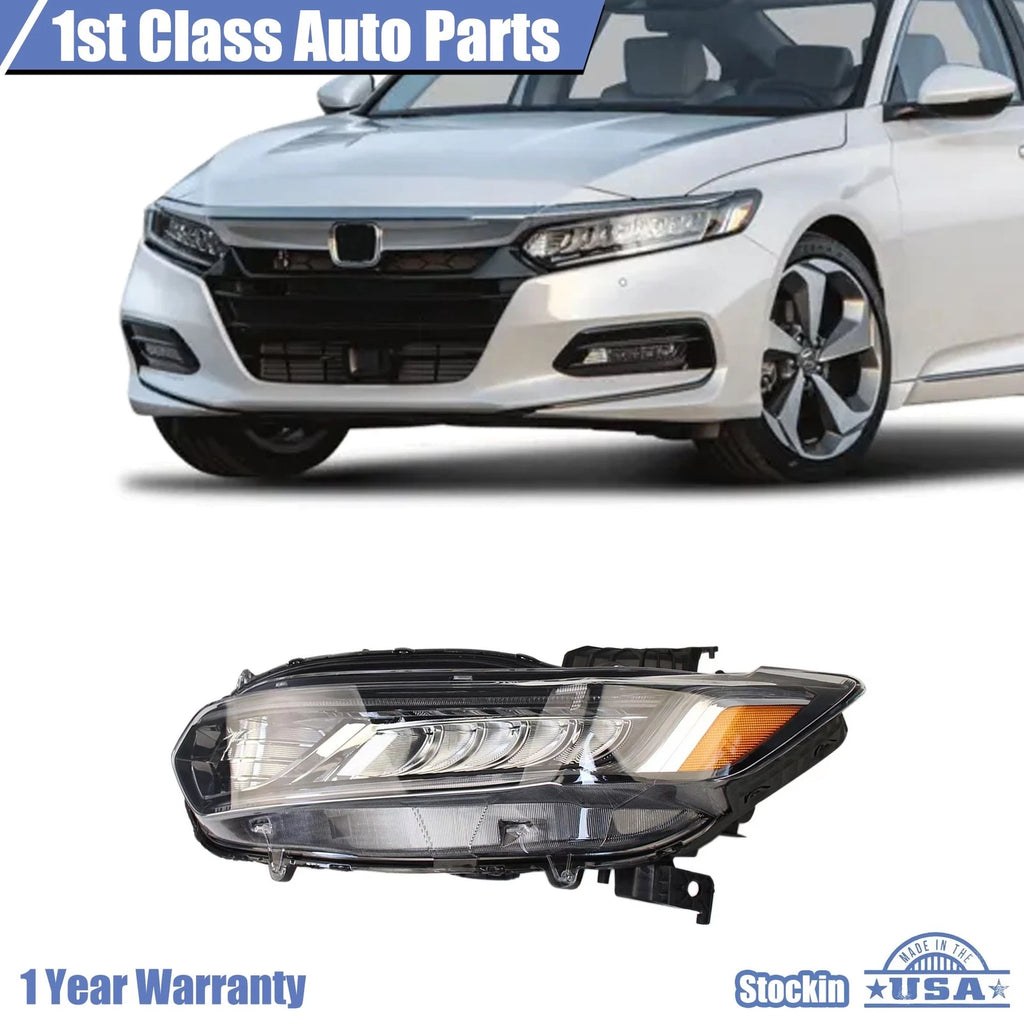 Halogen High Beam LED DRL Signal Headlight for Honda Accord (2018–2020)