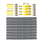 Set of 4 Heavy Duty E-Track Tie Down Straps for Multiple Vehicles