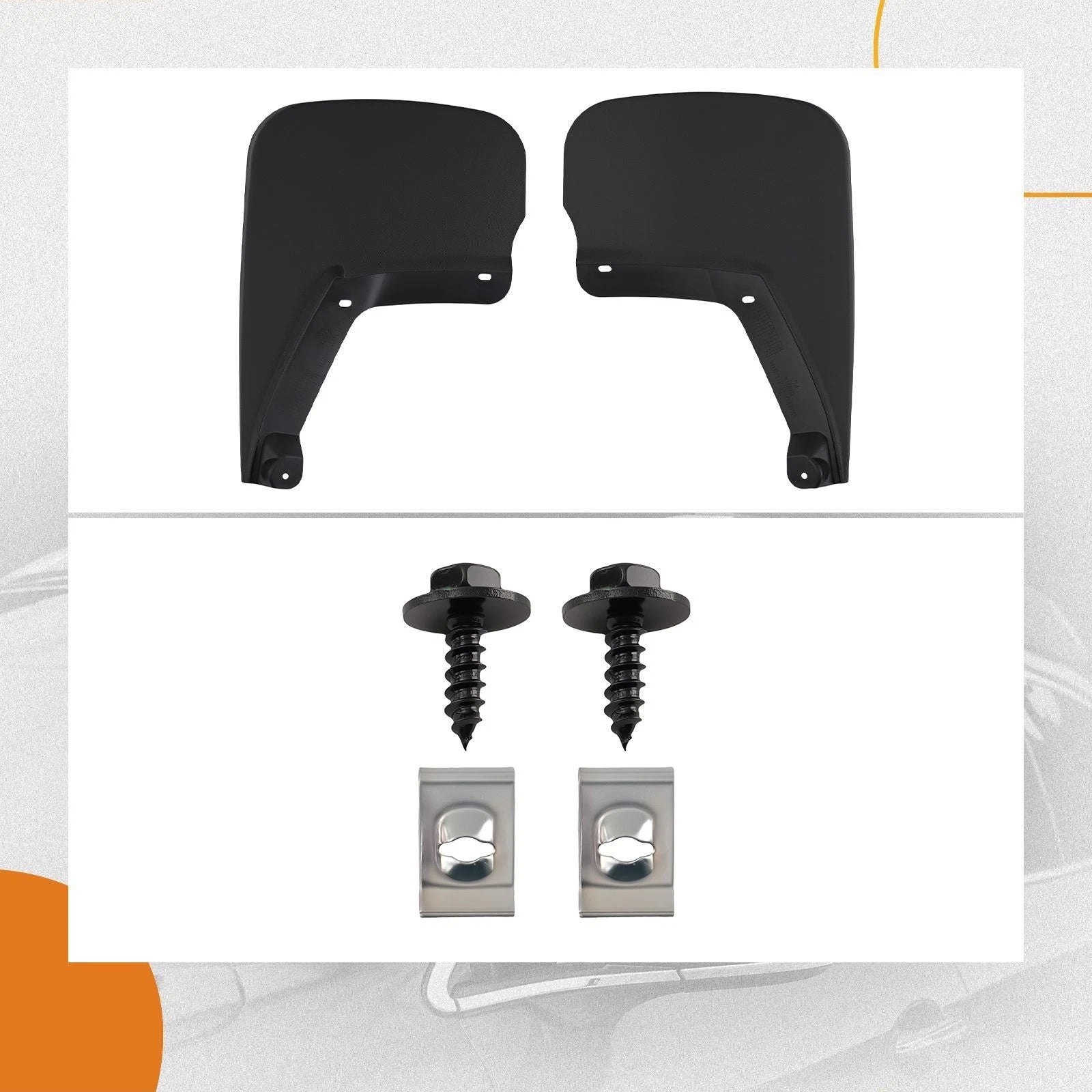 Set of 4 Black Splash Guards for Chevrolet Tahoe (2015–2020) 23228521