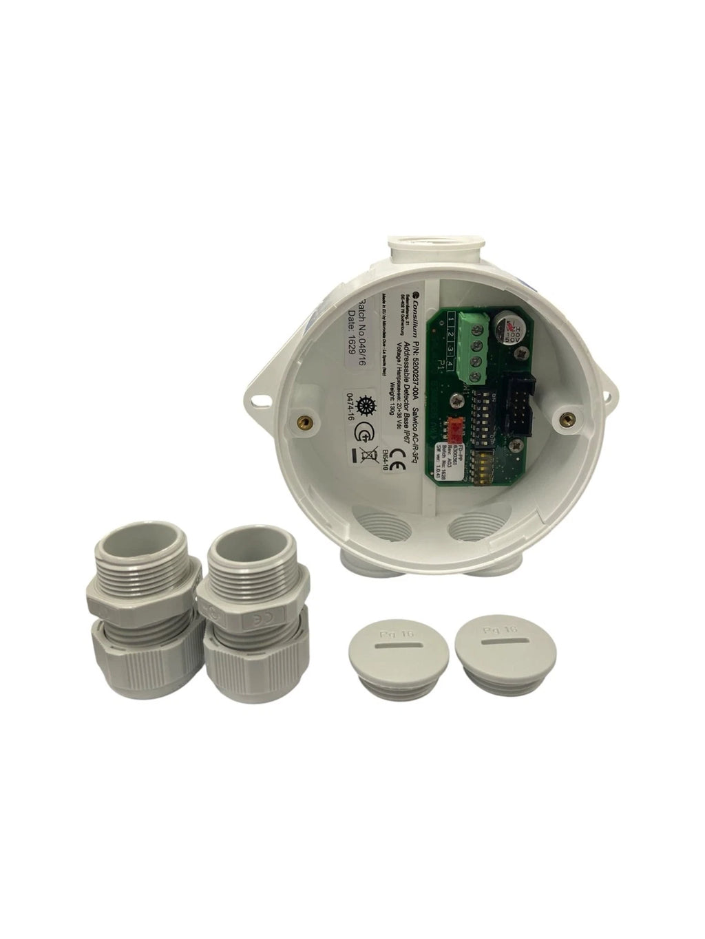 Consilium 5200237-00A, Salwico AC-IR-3FQ Detector Base IP65/67 (Addressable)