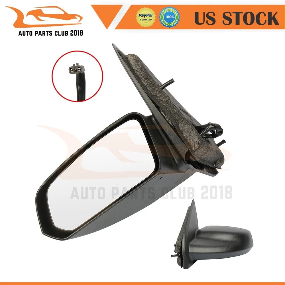 Left Side Exterior Mirror for Saturn Ion (2003–2007) GM1320267 Black