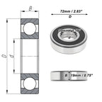 6306DDU Deep Groove Ball Bearing for Scooter Skateboard Wheel (P4)