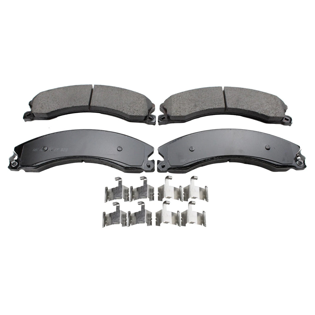 DuraGo Rear Rotors & Akebono ProACT Ceramic Brake Pads for Sierra 3500 HD (2007–2019)