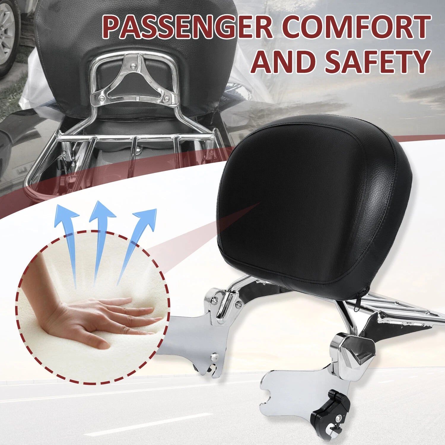 Sissy Bar Rack for Harley Touring Street Glide Road King (1997–2008)