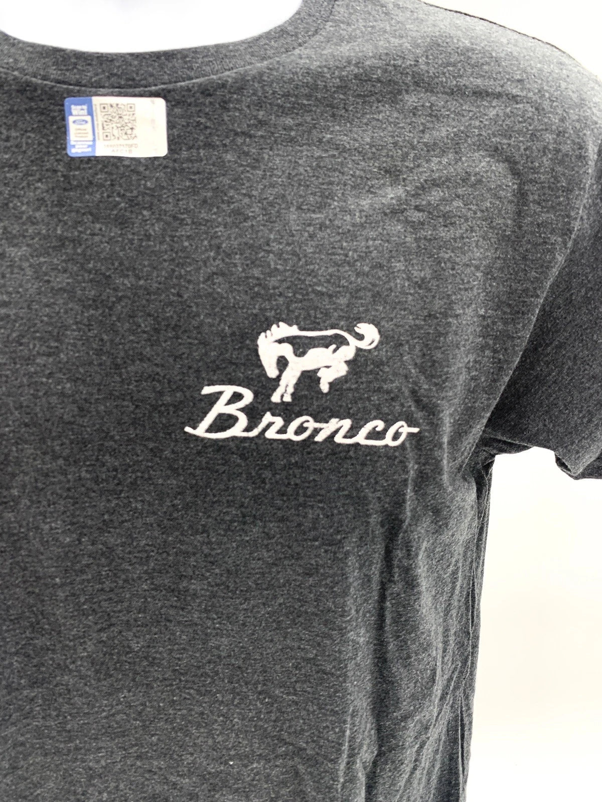 Bronco T-Shirt Gray with Rare Breed Script for Ford Bronco (1966–1977)
