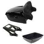 Black King Trunk Backrest Mount for Harley Touring Road Street Glide (2014–2026)