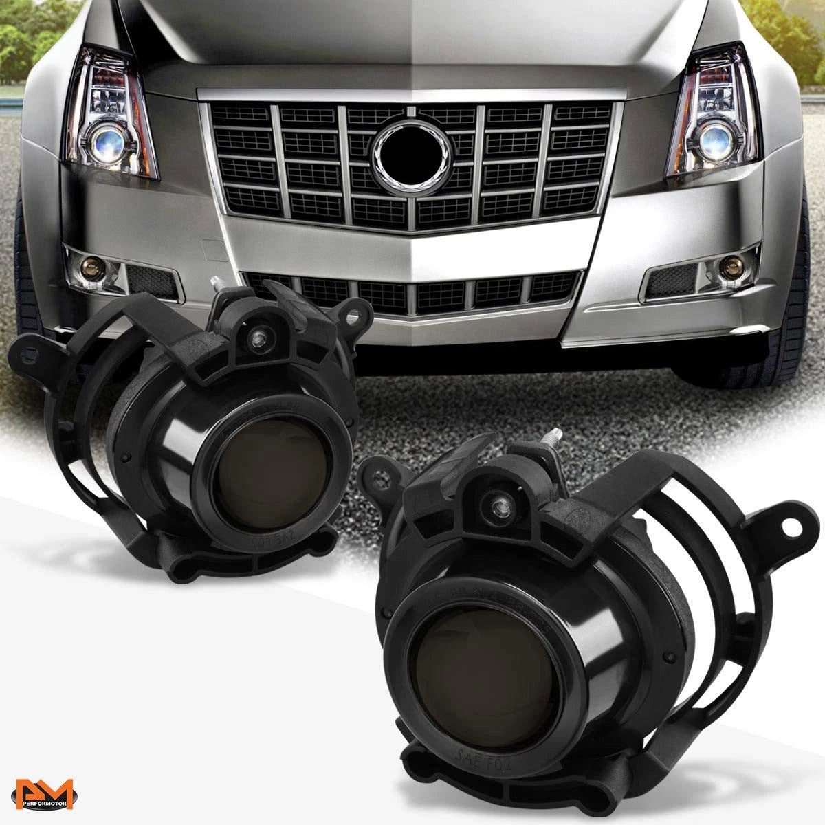 Fog Lights for Cadillac CTS (2008–2013) OE Style Smoked Lens
