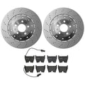 Front Brake Kit 365mm Disc Rotors & Low-Met Pads for Audi R8 (2007–2015)