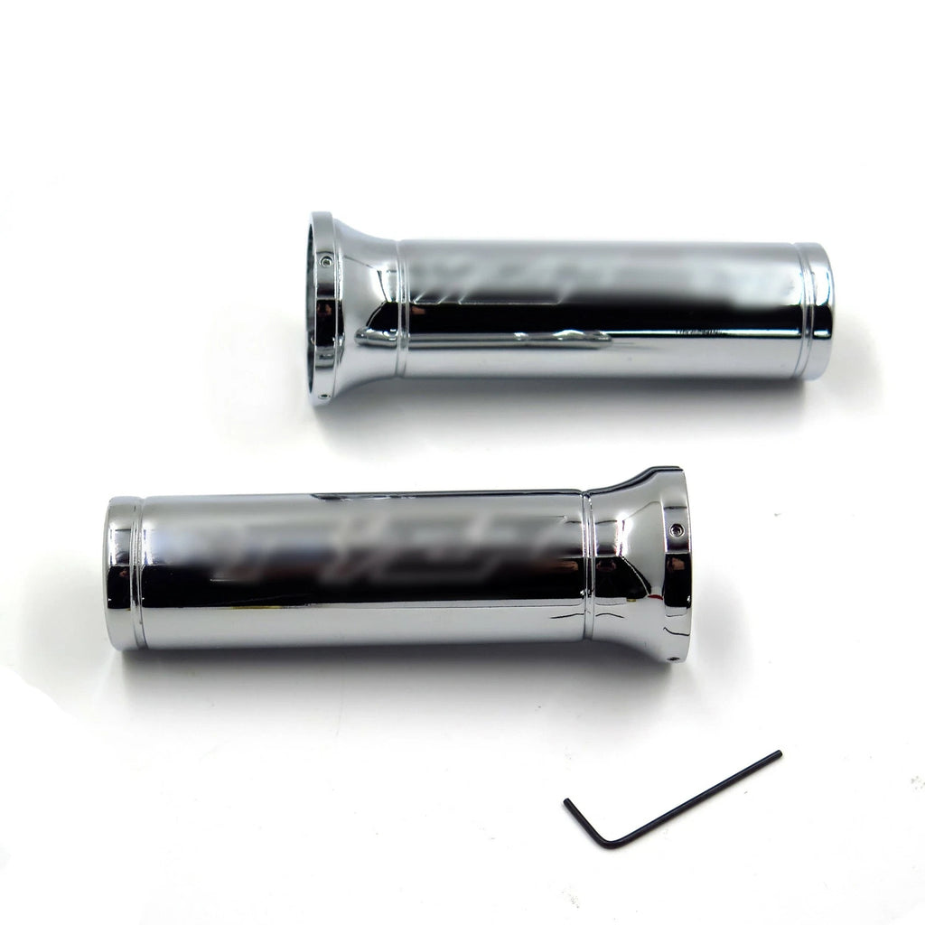 Chrome Billet Aluminum Hand Grips 22mm 7/8" for Yamaha YZF-R1 (2000–2023)