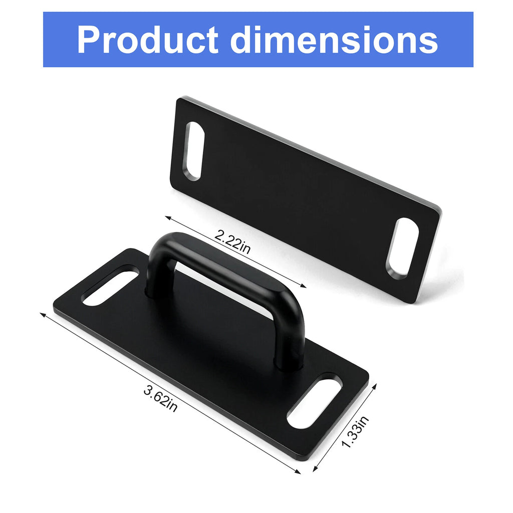Set of 2 Black C Striker Plates for LEER Tonneau Cover 700/550 Series (N/A)