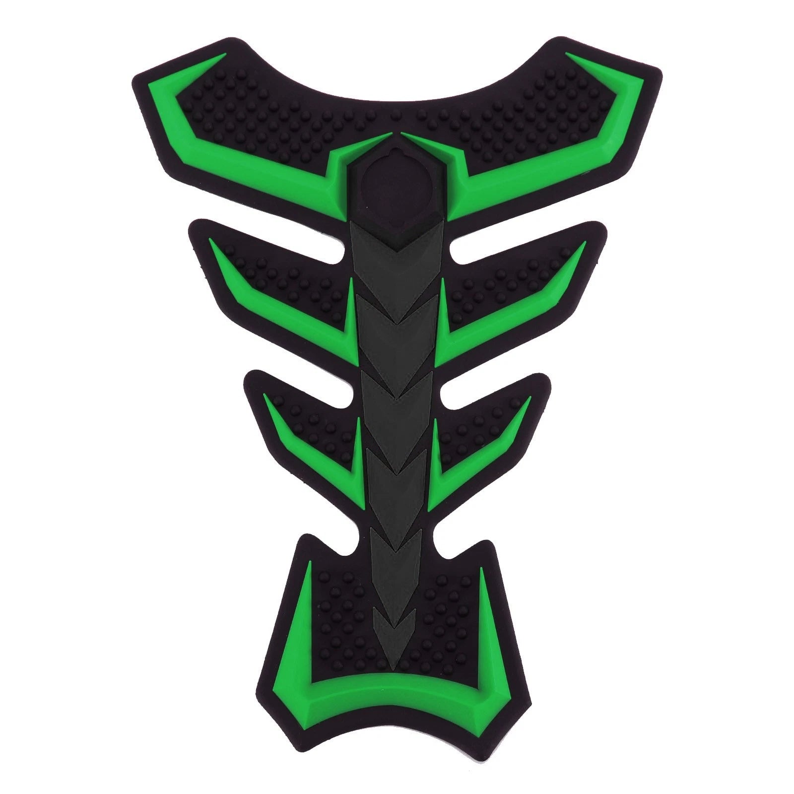 3D Rubber Motorcycle Fuel Gas Tank Pad Protector Decal Sticker Green