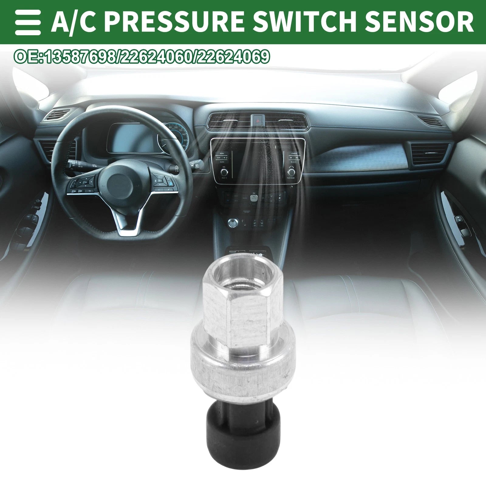 A/C Pressure Switch Sensor for GMC Sierra 1500 (2011–2013) 13587698/22624060