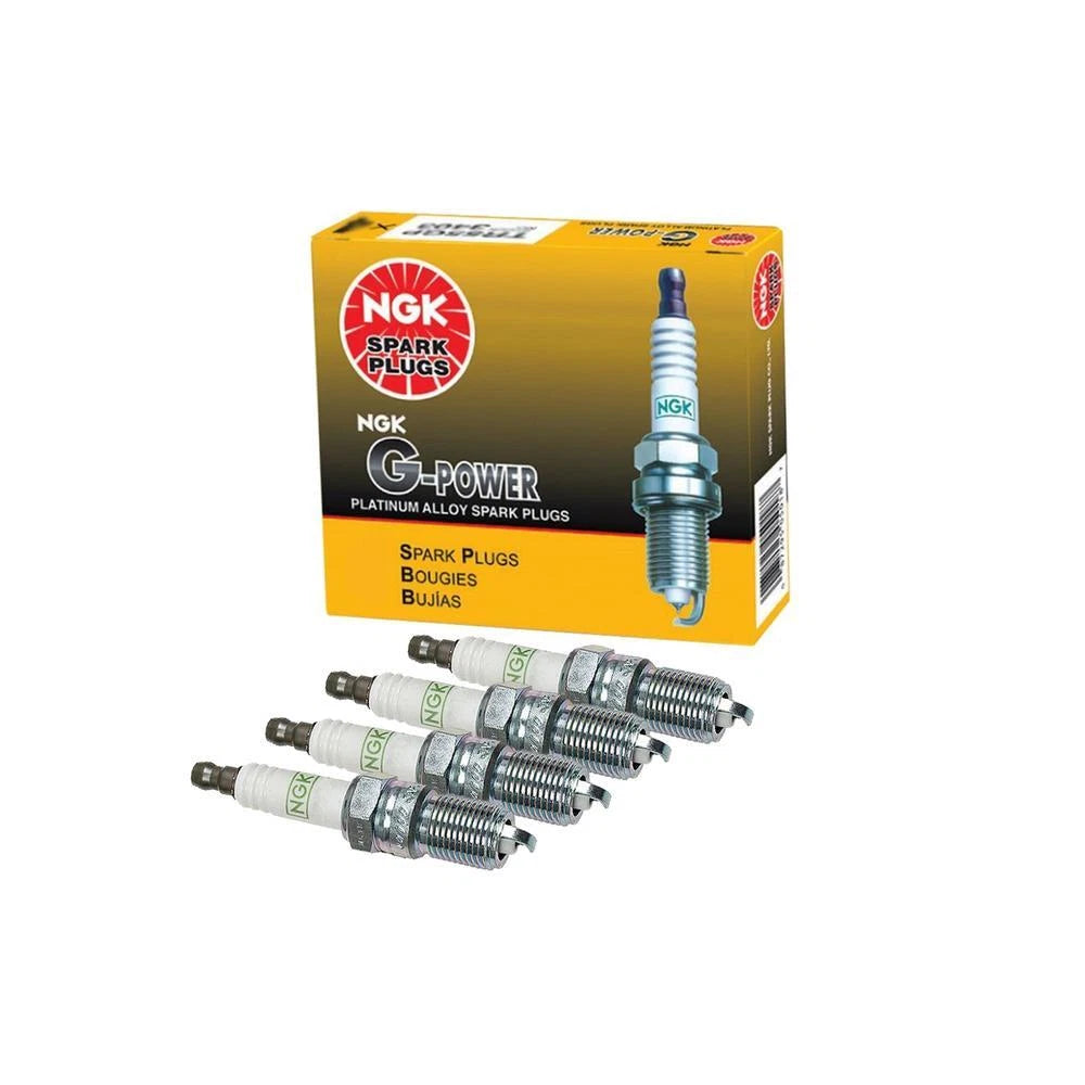 NGK G-Power Platinum Spark Plug Set (4 Pieces) Gap 0.040 for