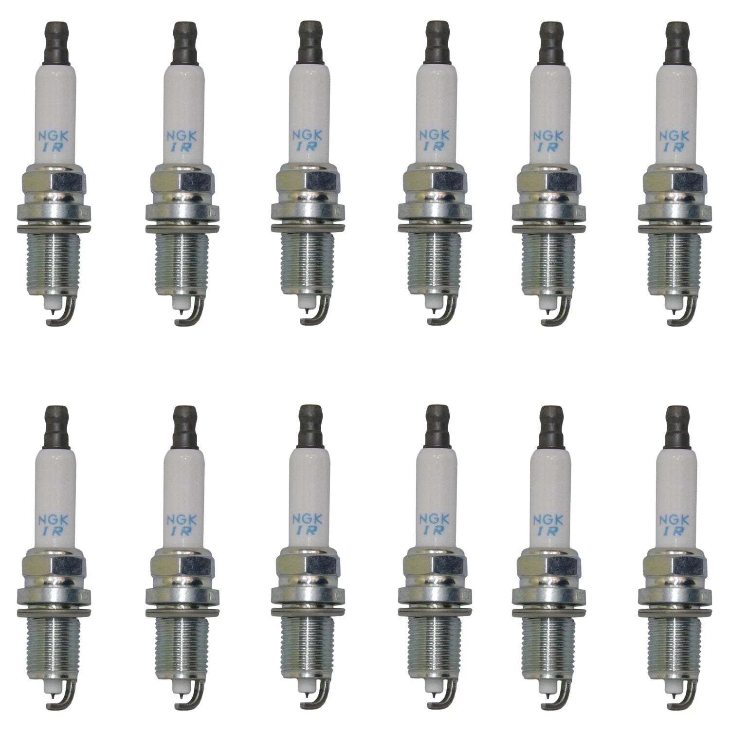Set of 12 NGK Laser Iridium Spark Plugs for Crossfire SLK32 AMG (2002–2004)
