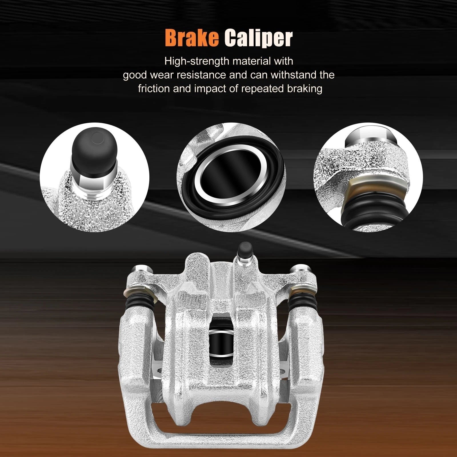 Brake Calipers with Rotors and Ceramic Pads Kit for Honda Element (2003–2011)