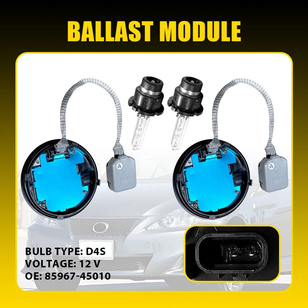 2X Ballast 8596745010 for Lexus LS460 (2013–2015) Xenon HID Module D1S