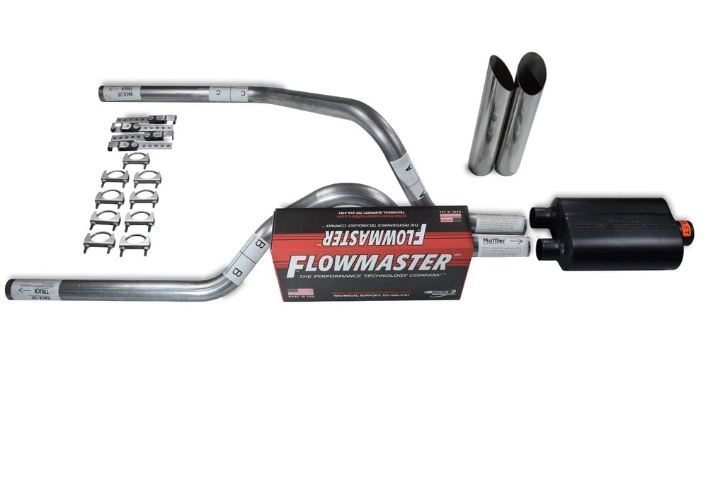 2.5" Dual Exhaust Kit for Dodge Dakota (1987–1996) - Flowmaster Super 40 Tips