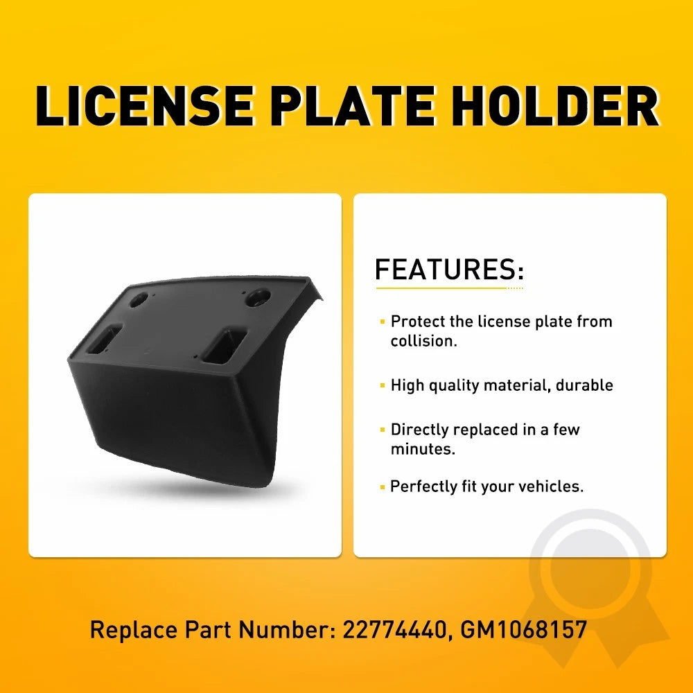 License Plate Bracket Mount for Chevrolet Silverado 2500 HD (2015–2019)