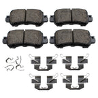 Set of 4 Akebono ProACT Ultra Premium Ceramic Rear Disc Brake Pads for Mazda CX-3, CX-5 (2016–2021)