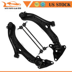 Set of 4 Front Lower Control Arms and Ball Joints for Honda Fit (2009–2014)