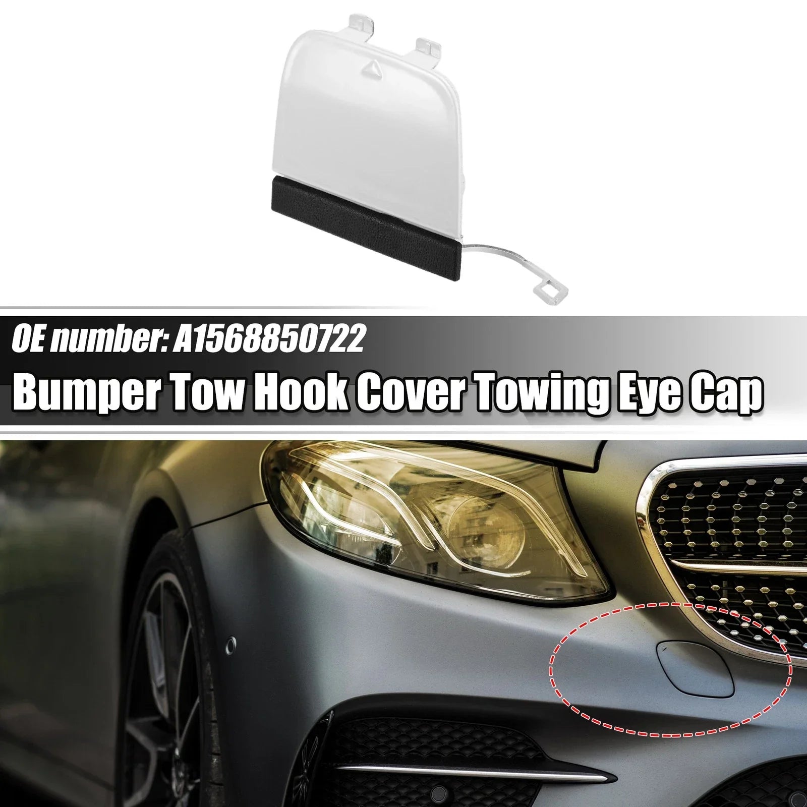 Front Right Tow Hook Cover for Mercedes-Benz GLA 45 AMG (2015-2020)
