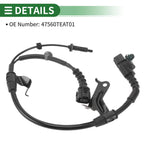 ABS Wheel Speed Sensor No. 47560TEAT01 for Honda Civic (2016–2021) Rear Left
