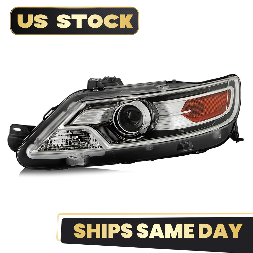 Halogen Projector Headlight for Ford Taurus (2010–2012) W/Bulb Left Driver