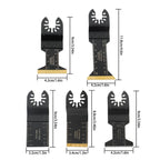 55PCS Oscillating Saw Blades for Universal Multitools (Titanium, 6 Types)