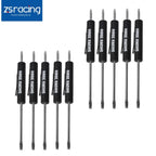 10x Black Mini Pocket Screwdriver Set with Magnet and Clip