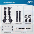 BFO Full Coilovers Shocks Struts Kit for Honda Civic (2012–2015)