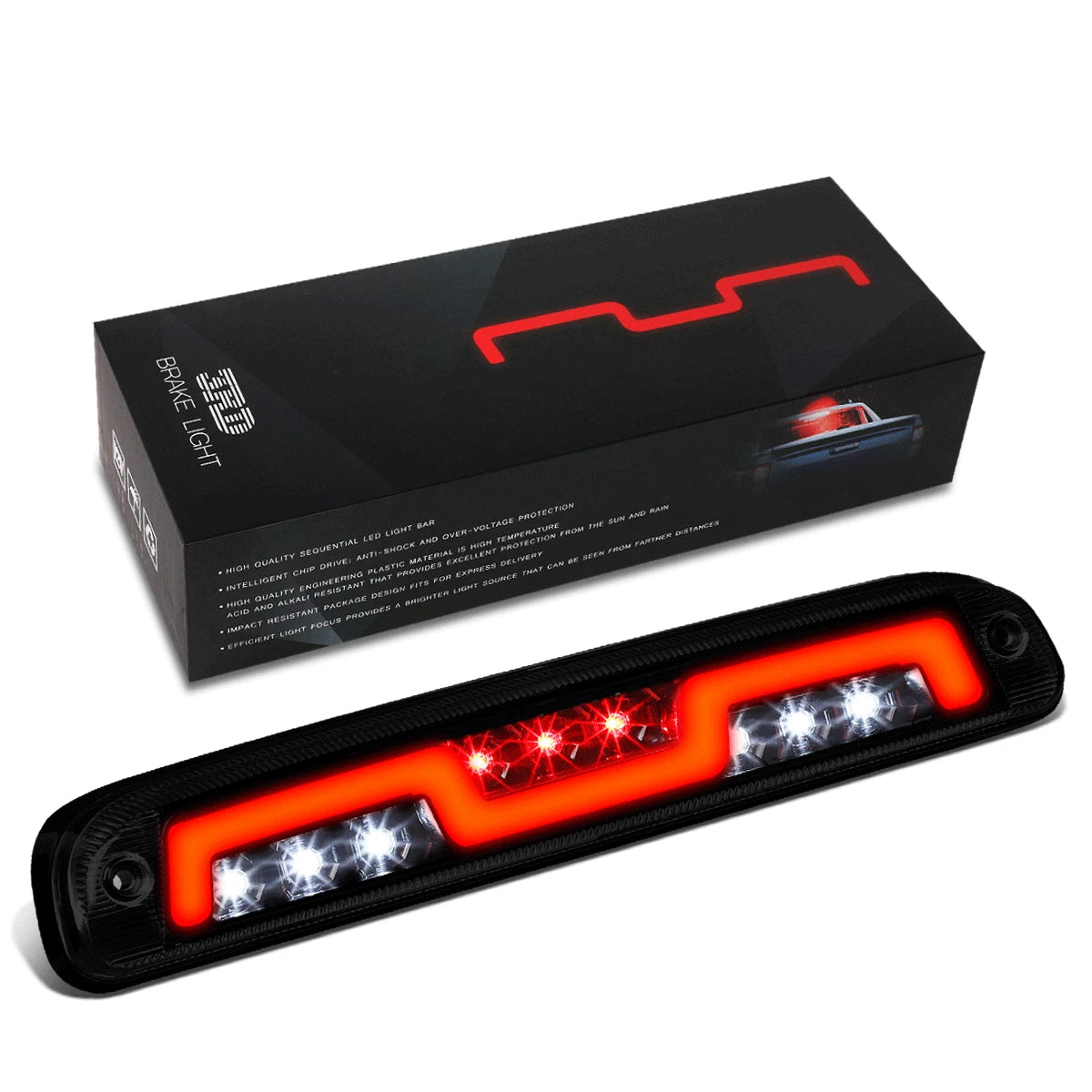 Sequential Chasing LED 3rd Brake Light for Ford Super Duty (1999–2016)