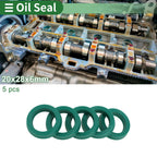 Set of 5 Oil Seal Rotary Shaft Seal 20x28x6mm High Pressure Green