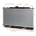 OE Replacement Aluminum Core Radiator for Honda Civic/CRX (1988–1991) DPI-886