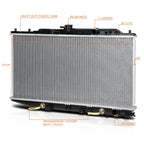 OE Replacement Aluminum Core Radiator for Honda Civic/CRX (1988–1991) DPI-886