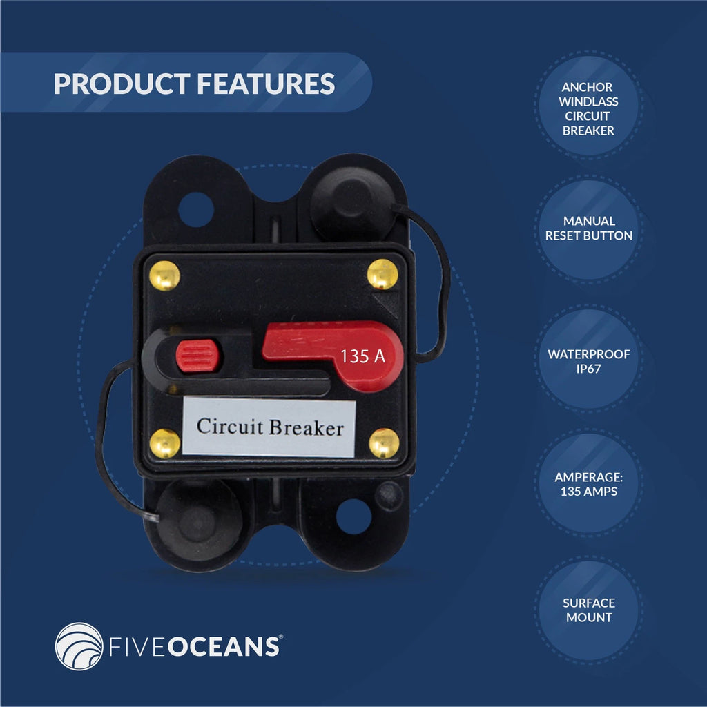 135 Amp Circuit Breaker for Anchor Windlass 12V FO3297