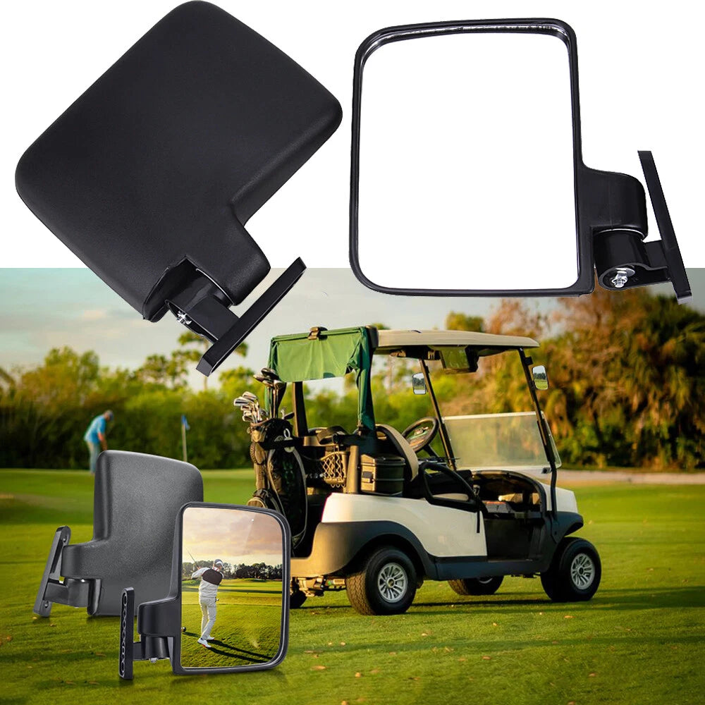 Adjustable Side Mirrors for Club Car, EZGO, Yamaha Golf Carts