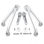 Silver Rear Passenger Foot Pegs & Brackets for BMW S1000RR (2010–2018)