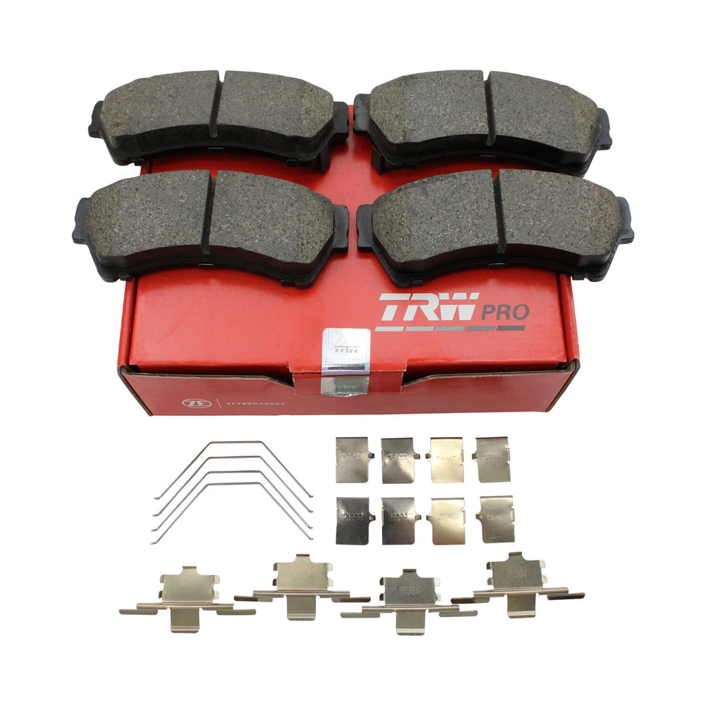 Set of 4 TRW Pro Front Slotted Ceramic Brake Pads for Mazda 6 (2006–2007)
