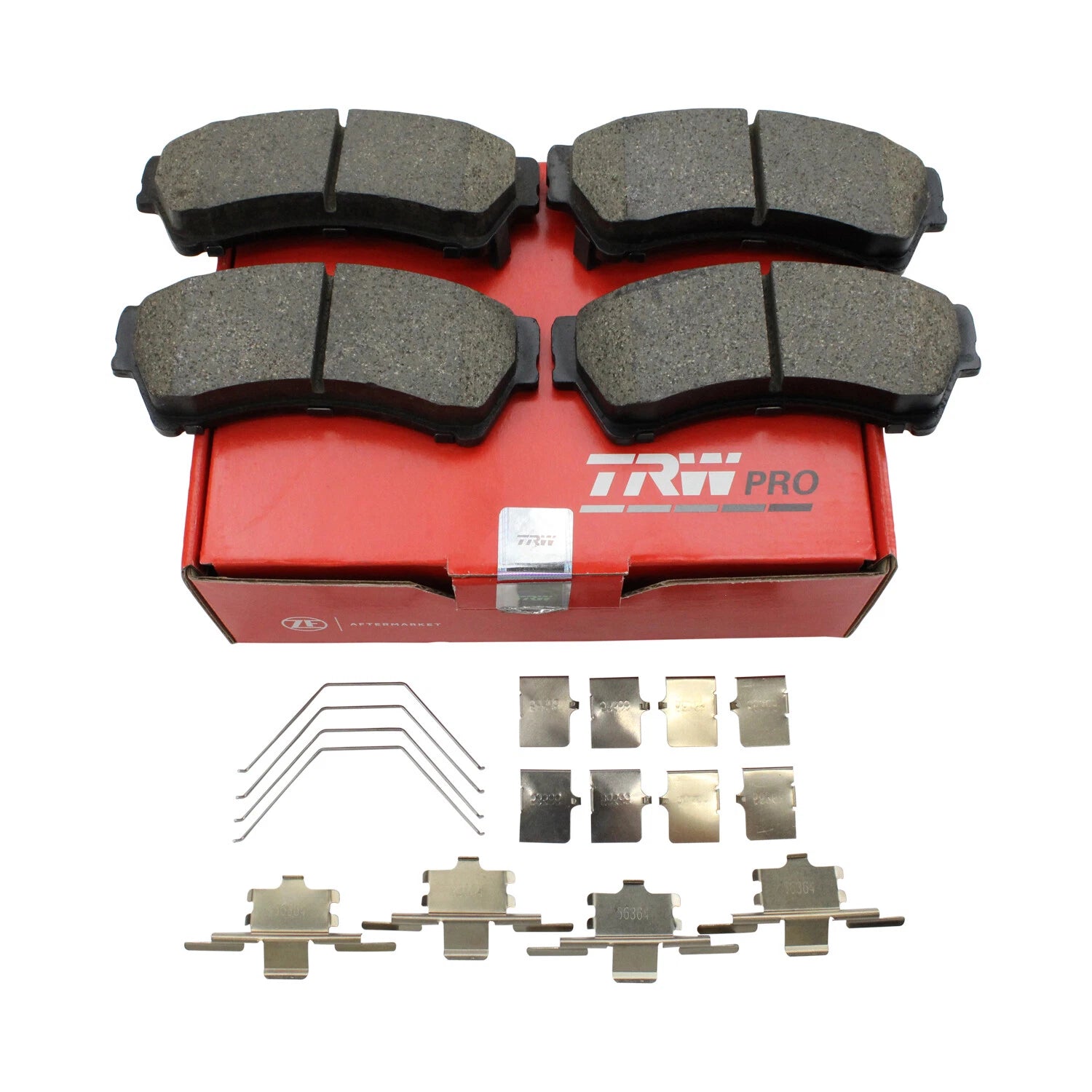 Set of 4 TRW Pro Front Slotted Ceramic Brake Pads for Mazda 6 (2006–2007)