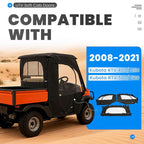 PVC Soft Doors Cab Enclosure & Rear Window for Kubota RTV400 RTV450 (2008–2021)