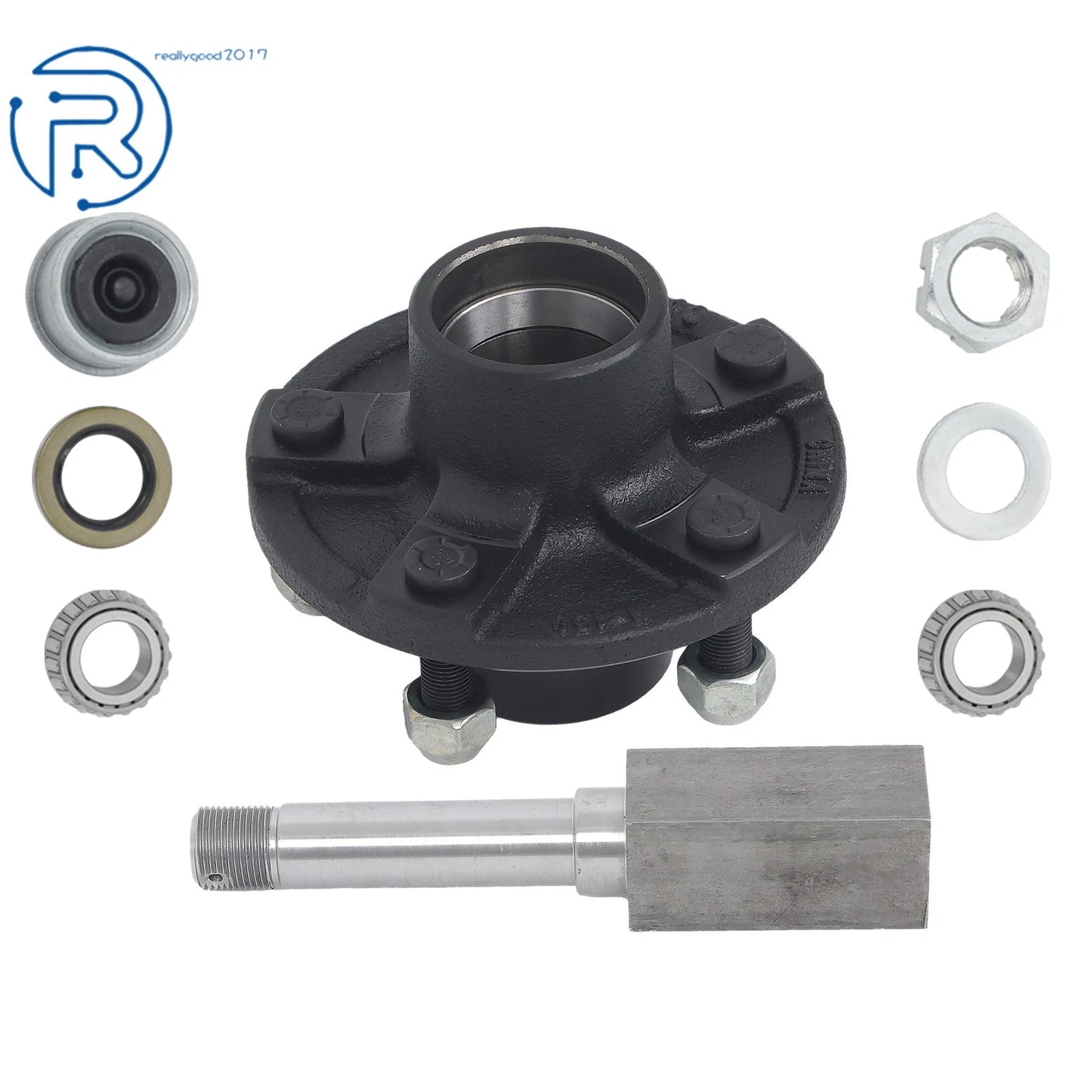 Trailer Wheel Hub Kit for 2000lbs Trailer (5 on 4.5" Bolt Circle)