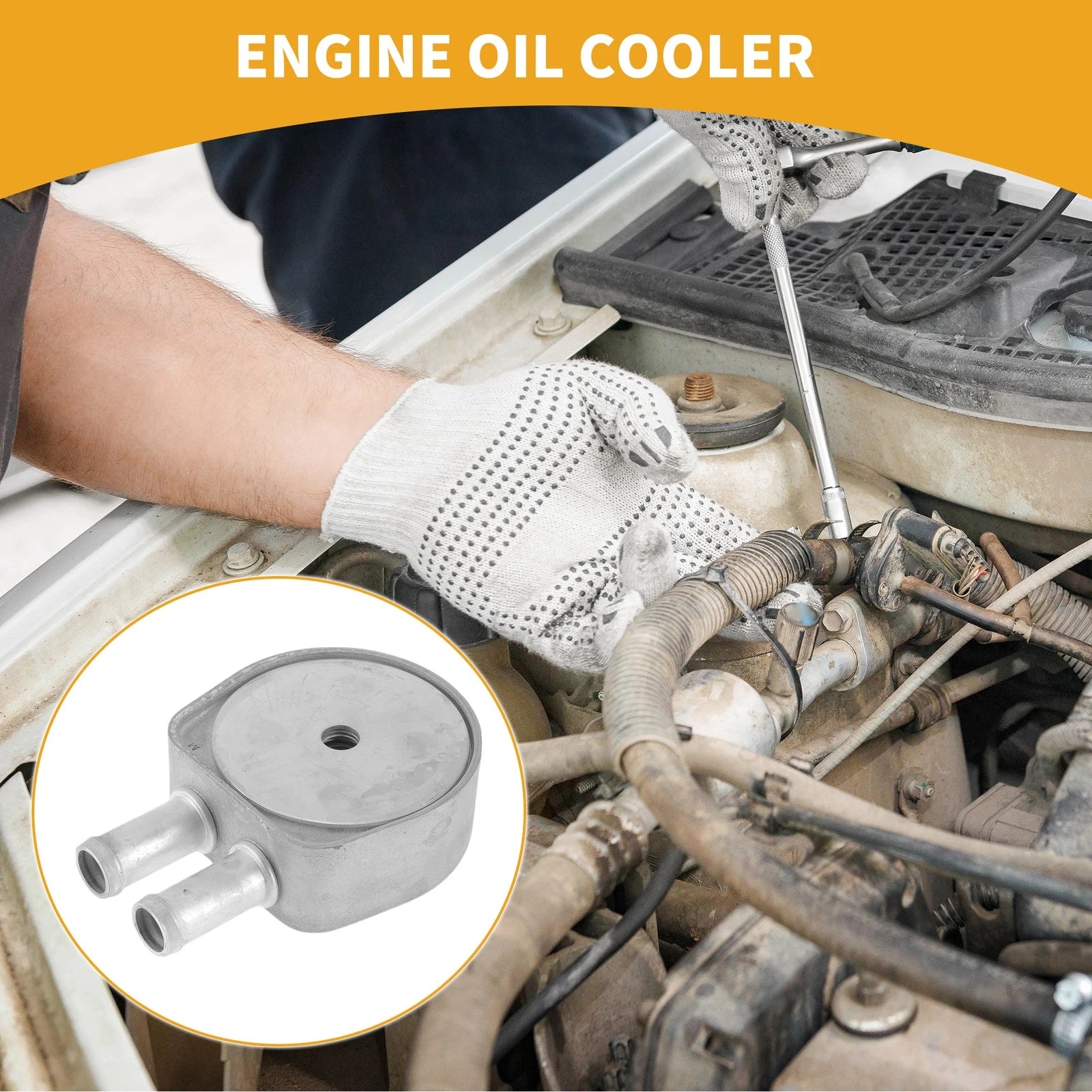 Engine Oil Cooler for Ford Focus III (2012–2019) No.AG9G6A642BC
