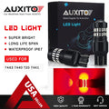 2X AUXITO 7443 7440 LED Strobe Brake Tail Stop Light Bulbs for