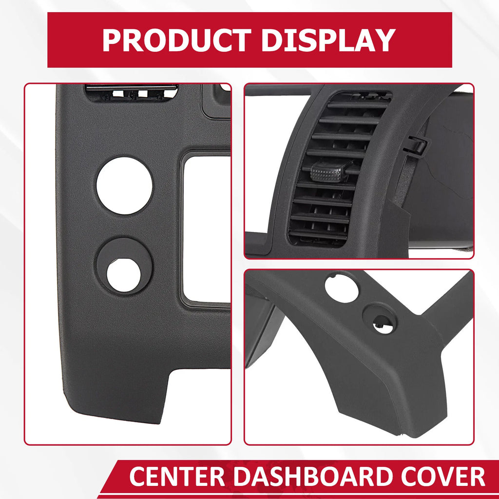 Dash Console Bezel Panel for Nissan Frontier (2005–2020) Matte Black