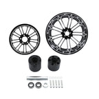 21'' Front & 18'' Rear Wheel Rim Dual Hub & Pulley for Harley Touring (2009–2023)